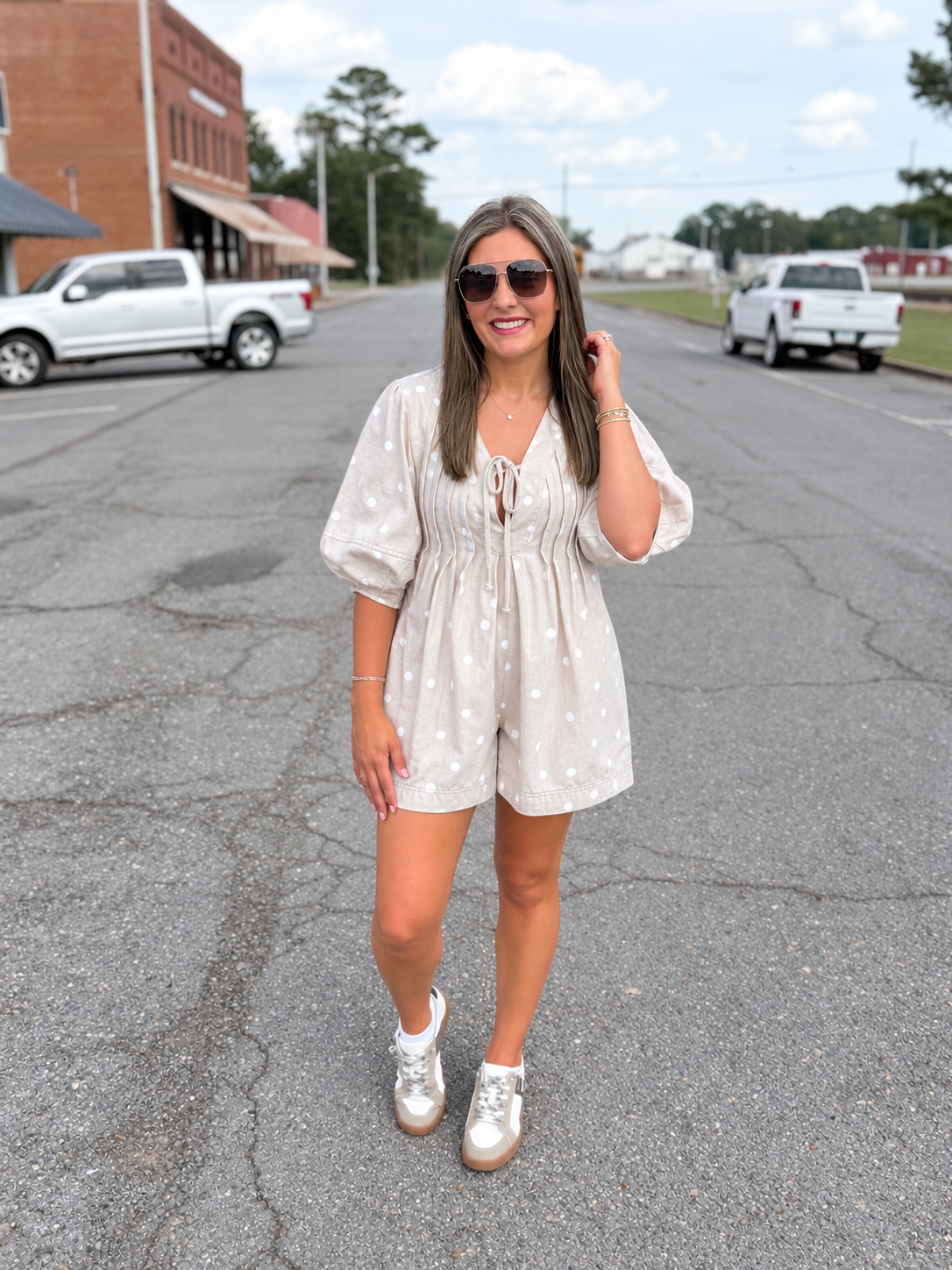 Peach Love Romper