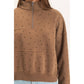 Written in the Stars Brown Quarter-Zip Pullover | Women’s Sweatshirt