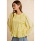 Lemon Drop Ruffle Top