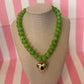 Bubble Big Heart Necklace