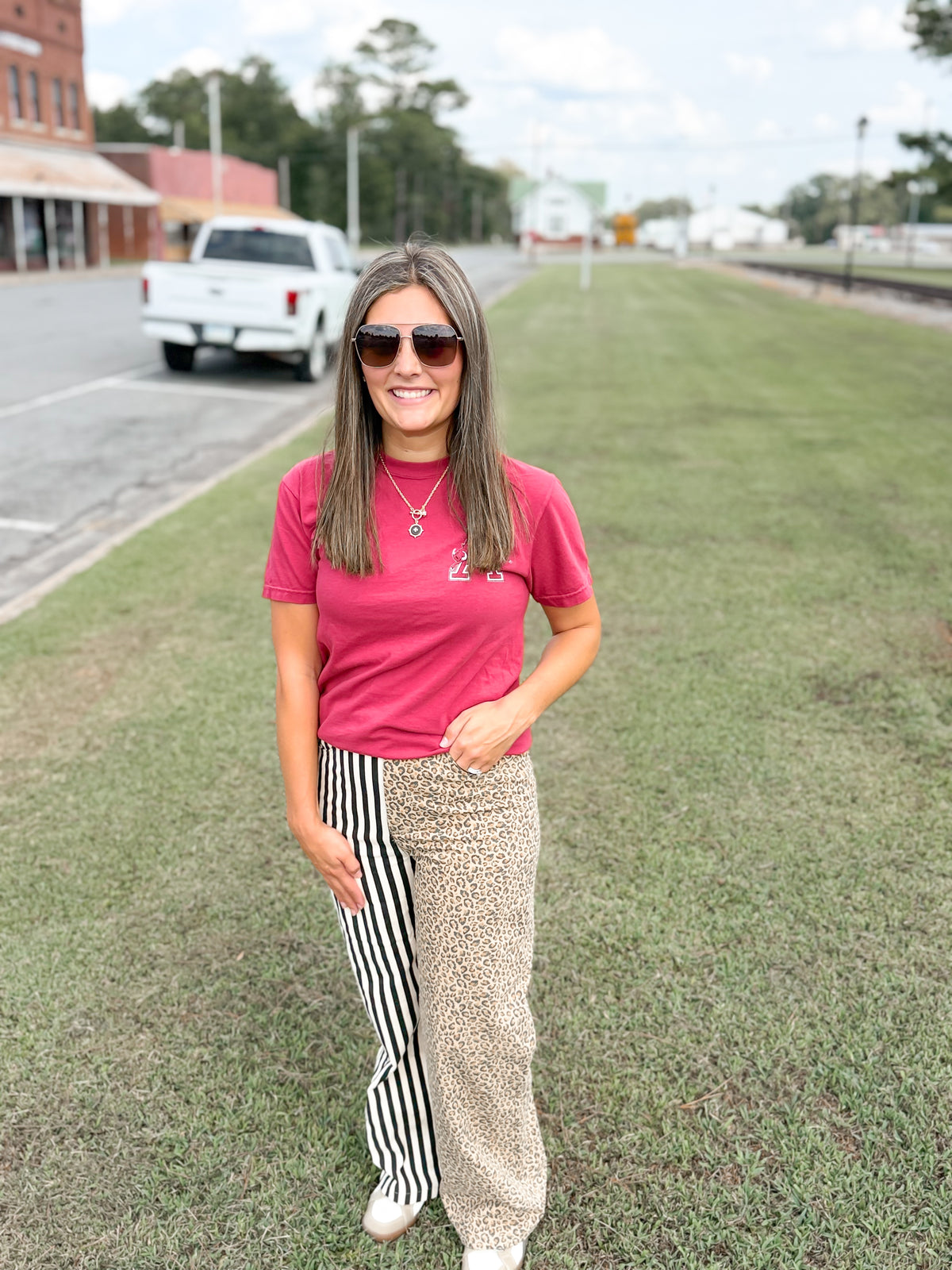 Stripe Cheetah Pants