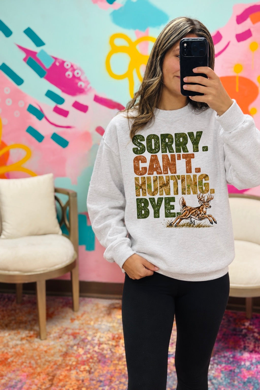 Sorry. Can’t. Hunting.