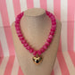 Bubble Big Heart Necklace