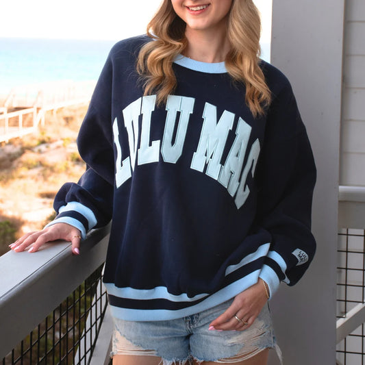 Social Society Navy/Light Blue Stitch