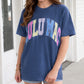 Multi Polka Dot Adult Blue Comfort Colors Tee